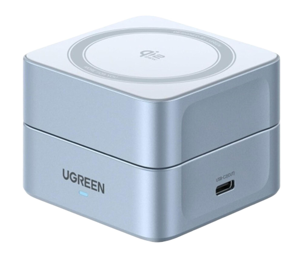 UGREEN Ładowarka indukcyjna 2w1 W752 MAGFLOW 25W szara 6941876293100 - 1416992 - zdjęcie 2